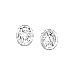 14k Diamond Earrings 1/6ctw