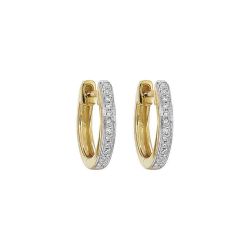 SolIsVer 14K White Gold Diamond Statement Earrings