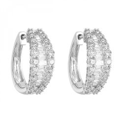 14k Diamond Earrings 1 1/2 CTW