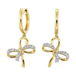 Delilah 14K Yellow Gold Diamond 1/7 CTW Earrings