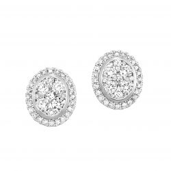 14k Diamond Earrings 5/8ctw