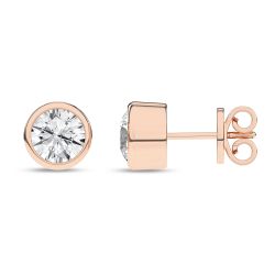 Yvaine Zenith 14K Rose Gold lab grown diamond Earrings