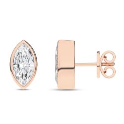 Aurora Celestia 14K Rose Gold lab grown diamond Earrings