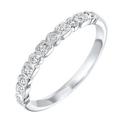 Vionne 10K White Gold 1/8CTW Diamond Ring