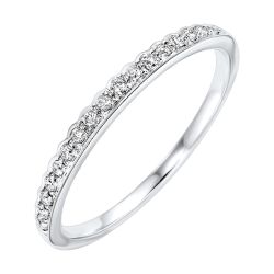 Lysandra 10K White Gold 1/8CTW Diamond Band