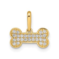 Kite 14k Madi K CZ Dog Bone Pendant