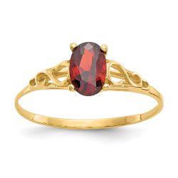 Star Boo 14k Madi K Synthetic Garnet Ring