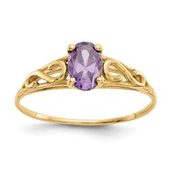 Winky Nook 14k Madi K Synthetic Amethyst Ring