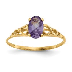Jellybean Bloom 14k Madi K Synthetic Alexandrite Ring