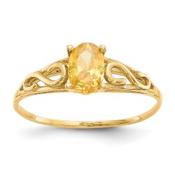 Glimmer Star 14k Madi K Synthetic Citrine Ring