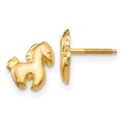 Lollipop Drift 14k Madi K Pony Screwback Earrings
