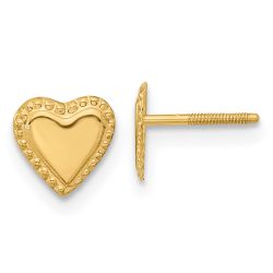 Huggy Cloud 14k Madi K Heart Post Earrings