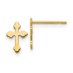 Muffin Glow 14k Madi K Children's Cross Post Earrings