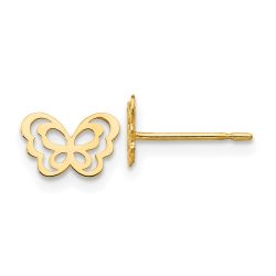 Bunny Glow 14k Madi K Children's Butterfly Post Earrings