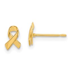 Buddy 14k Madi K Awareness Ribbon Post Earrings