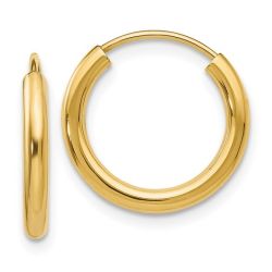 Adira 14K Yellow Gold 16mm Polished Hoop Earrings