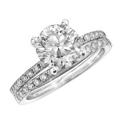 The Classic Round Brilliant Bridal Set - Lab Grown 1CTW *IGI Certified*