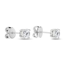 Solitaire Stud Earrings (Round)