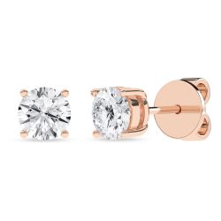 Solitaire Stud Earrings (Round)