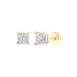 Solitaire Stud Earrings (Princess)