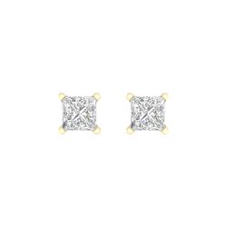Solitaire Stud Earrings (Princess)