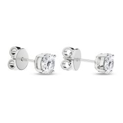 Solitaire Stud Earrings (Round)