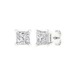 Solitaire Stud Earrings (Princess)