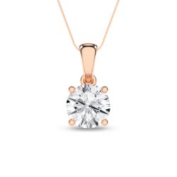 Tessera Umbria 14K Rose Gold Lab Grown diamond Pendant