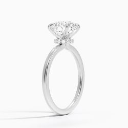  The Solitaire Elegance Engagement Ring with Hidden Halo - Lab Grown 1.5ctw
