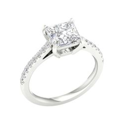 Quincy Riviera 14K White Gold Lab Grown Diamond Ring