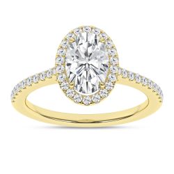 Halo Engagement Ring (Oval)