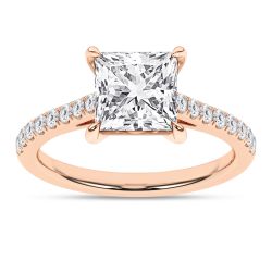 Celestia Valerian 14K Rose Gold Lab Grown Diamond Ring