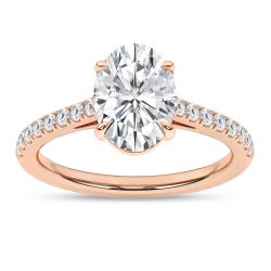 Yvaine Zenith 14K Rose Gold Lab Grown Diamond Ring