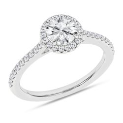 Halo Engagement Ring (Round)