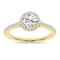 Halo Engagement Ring (Round)