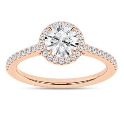 Halo Engagement Ring (Round)