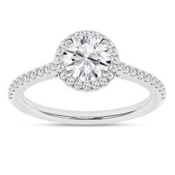 Halo Engagement Ring (Round)