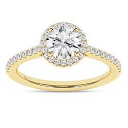Halo Engagement Ring (Round)