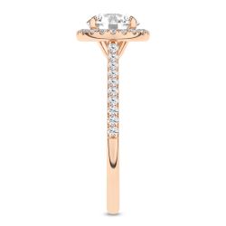 Halo Engagement Ring (Round)