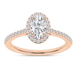 Halo Engagement Ring (Oval)