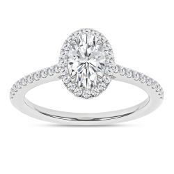 Halo Engagement Ring (Oval)