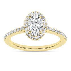 Halo Engagement Ring (Oval)