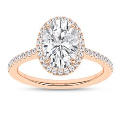 Halo Engagement Ring (Oval)