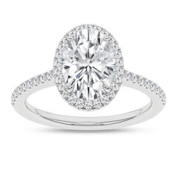 Halo Engagement Ring (Oval)