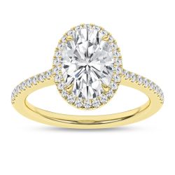 Halo Engagement Ring (Oval)