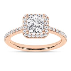 Halo Engagement Ring (Princess)