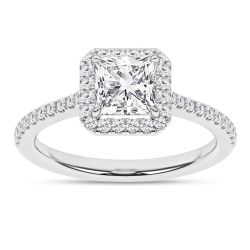 Halo Engagement Ring (Princess)