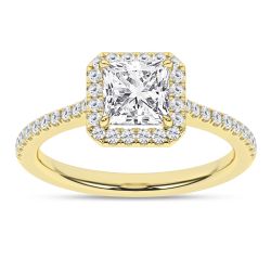 Halo Engagement Ring (Princess)