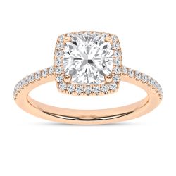 Halo Engagement Ring (Cushion)