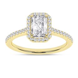 Halo Engagement Ring (Radiant)